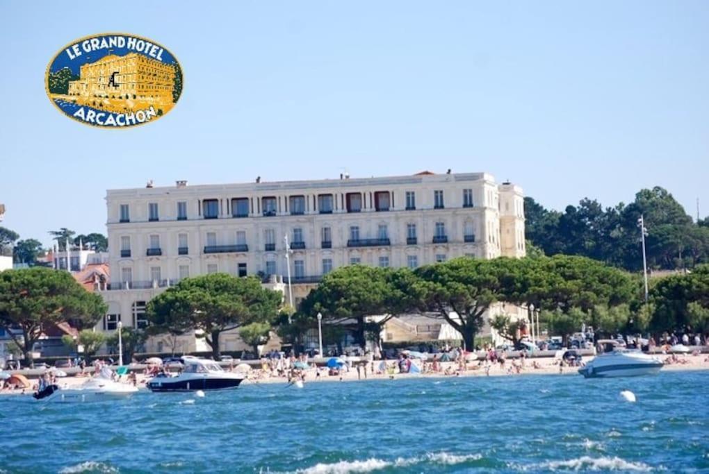 Grand Hotel - Magnifique Appartement Bord De Plage Centrale Arcachon Eksteriør billede